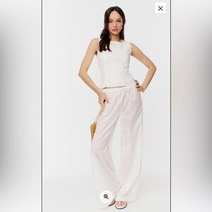 Reformation Petites Olina Pant Ivory - Size SP